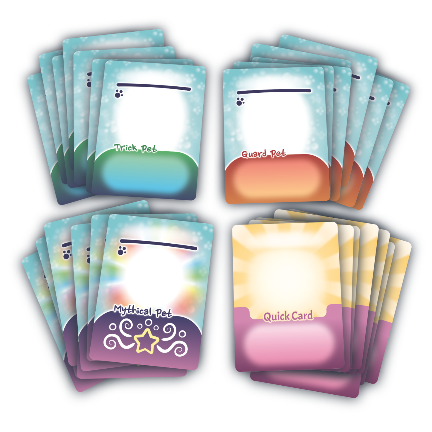 Super Battle Pets Creative Blank Card Pack