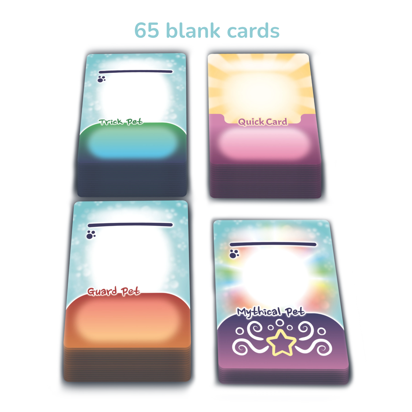 Super Battle Pets Creative Blank Card Pack